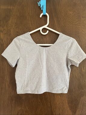 American apparel Heather Gray crop top M